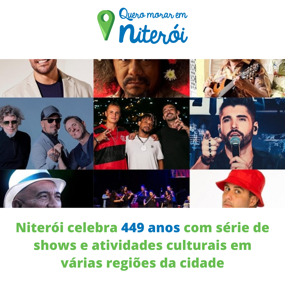 Niterói celebra 449 anos com série de shows e atividades culturais em ...