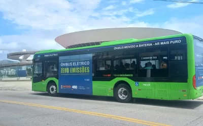 Ônibus elétrico da Higer circula em Niterói