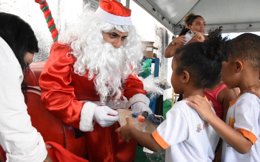 Natal sustentável da Clin em creche de Niterói
