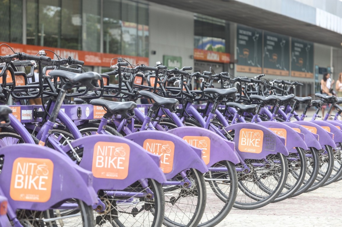 Estação da NitBike na Praça Arariboia