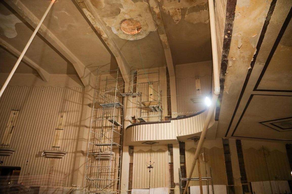 Interior da reforma do Cine Icaraí