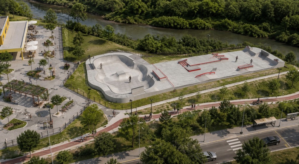 Planta da Pista de Skate do Camboatá, em Piratininga, na Região Oceânica de Niterói.